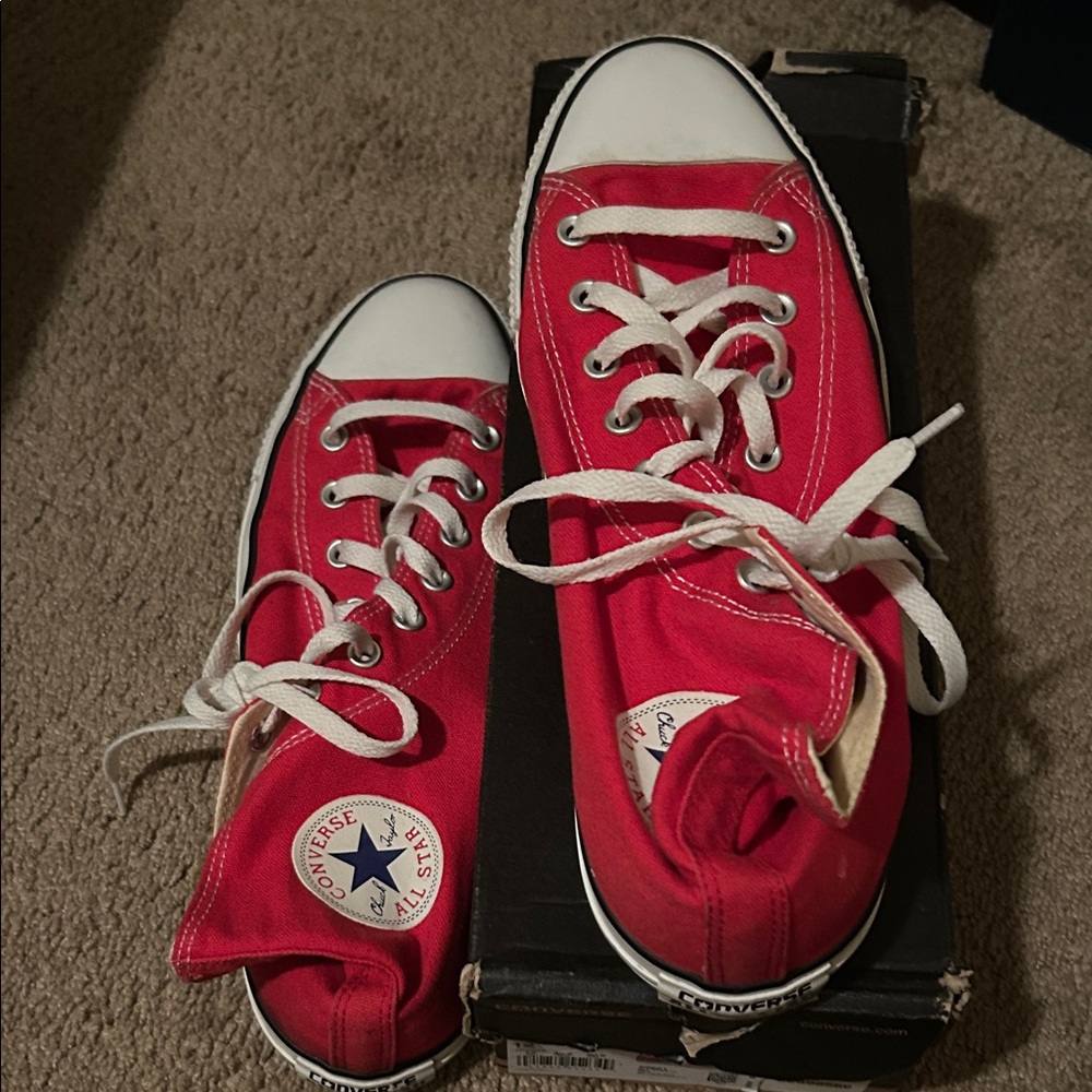 Converse Men’s or Unisex  Red Canvas Sneakers